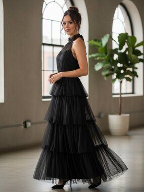 Petal & Pup | Dresses | Petal Pup Belle Swiss Dot Tulle Tiered Maxi Dress |  Poshmark